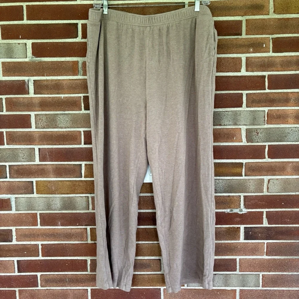 J. Crew Brown Straight-leg sweatpant in cloudspun yarn Women's 2X A833